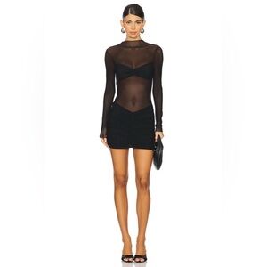 Carolina Mini Dress in Black